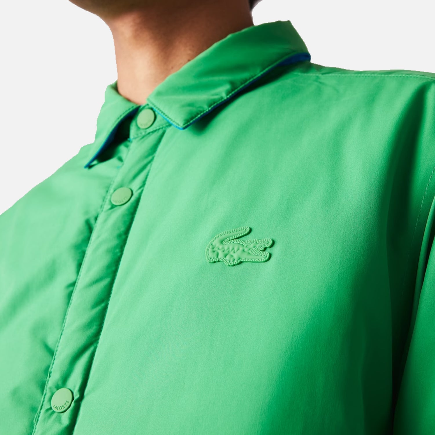 Lacoste jacket green best sale