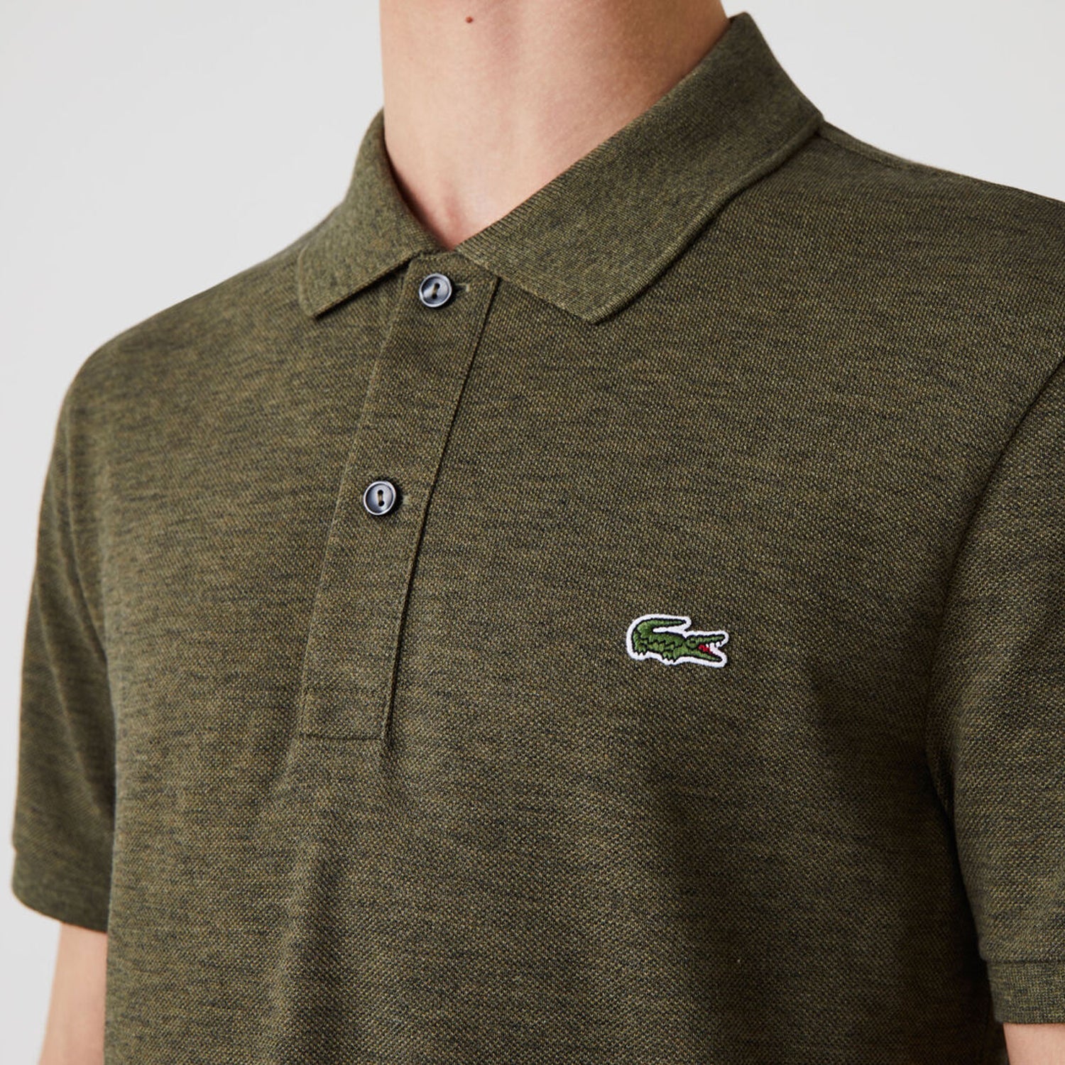 Men's Lacoste Short Sleeve Cotton Polo Shirt Dark Green