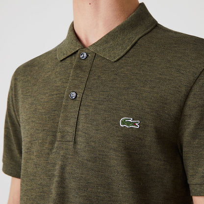 Men's Lacoste Short Sleeve Cotton Polo Shirt Dark Green
