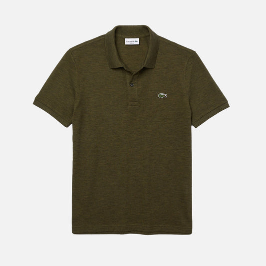 Men's Lacoste Short Sleeve Cotton Polo Shirt Dark Green