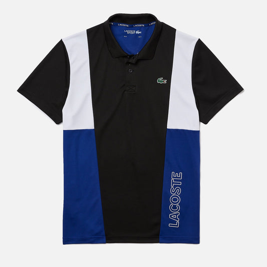 Men's Lacoste Sport Polo Shirt Black Blue