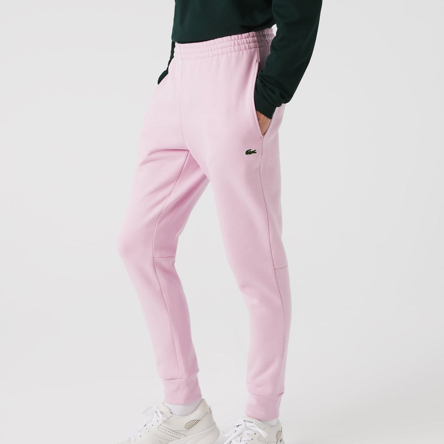 Men's Lacoste Sweat Tracksuit Bottoms Pink