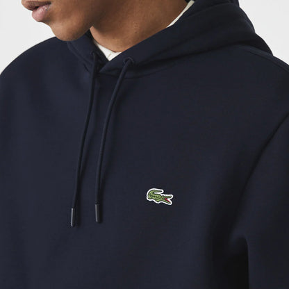 Men's Lacoste Tape Pullover Hoodie Navy