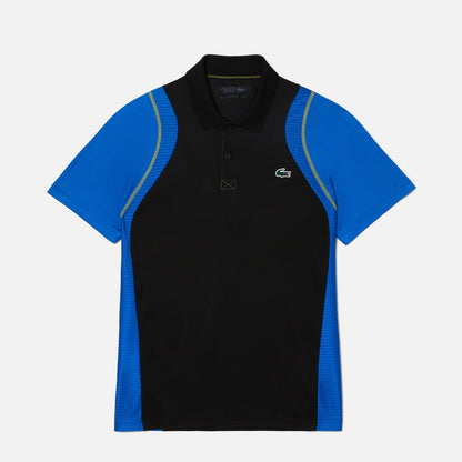 Men's Lacoste Tennis Polo Shirt Black Blue