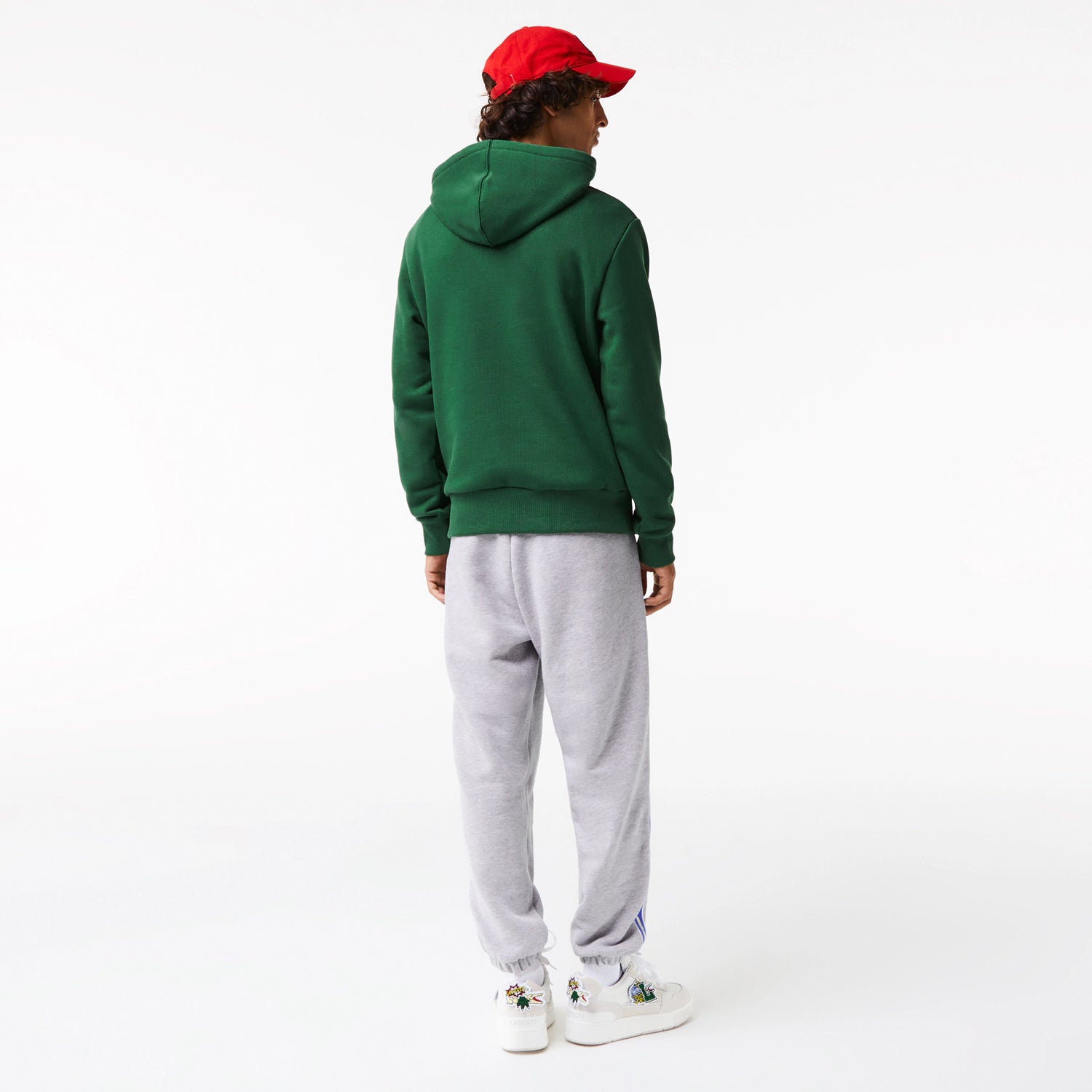 Lacoste tracksuit bottoms grey online