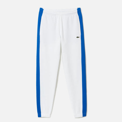 Men's Lacoste Tracksuit Bottoms - White Blue