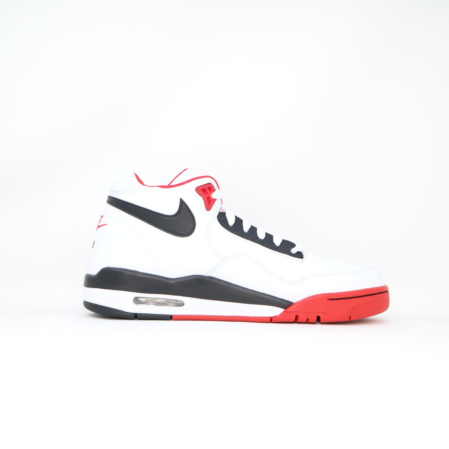 Men's Nike Flight Legacy White Red Leather