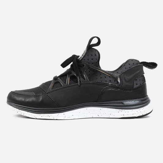 Men's Nike Lab Lunar Huarache Light Premium Black Leather