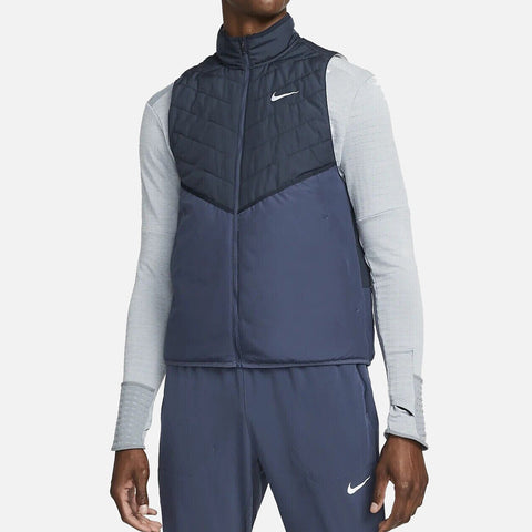 Men's NikeTherma-Fit Running Vest - Blue