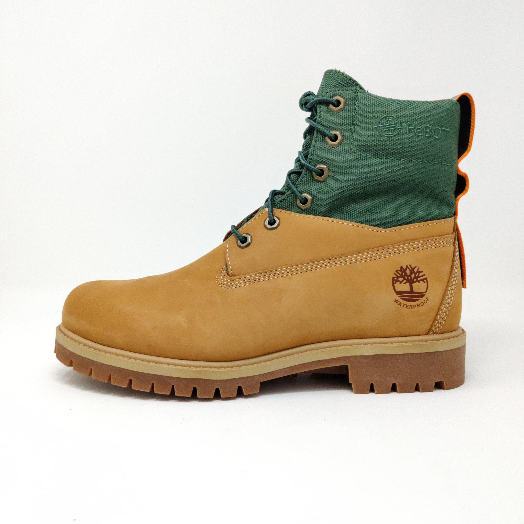 Green mens timberland deals boots