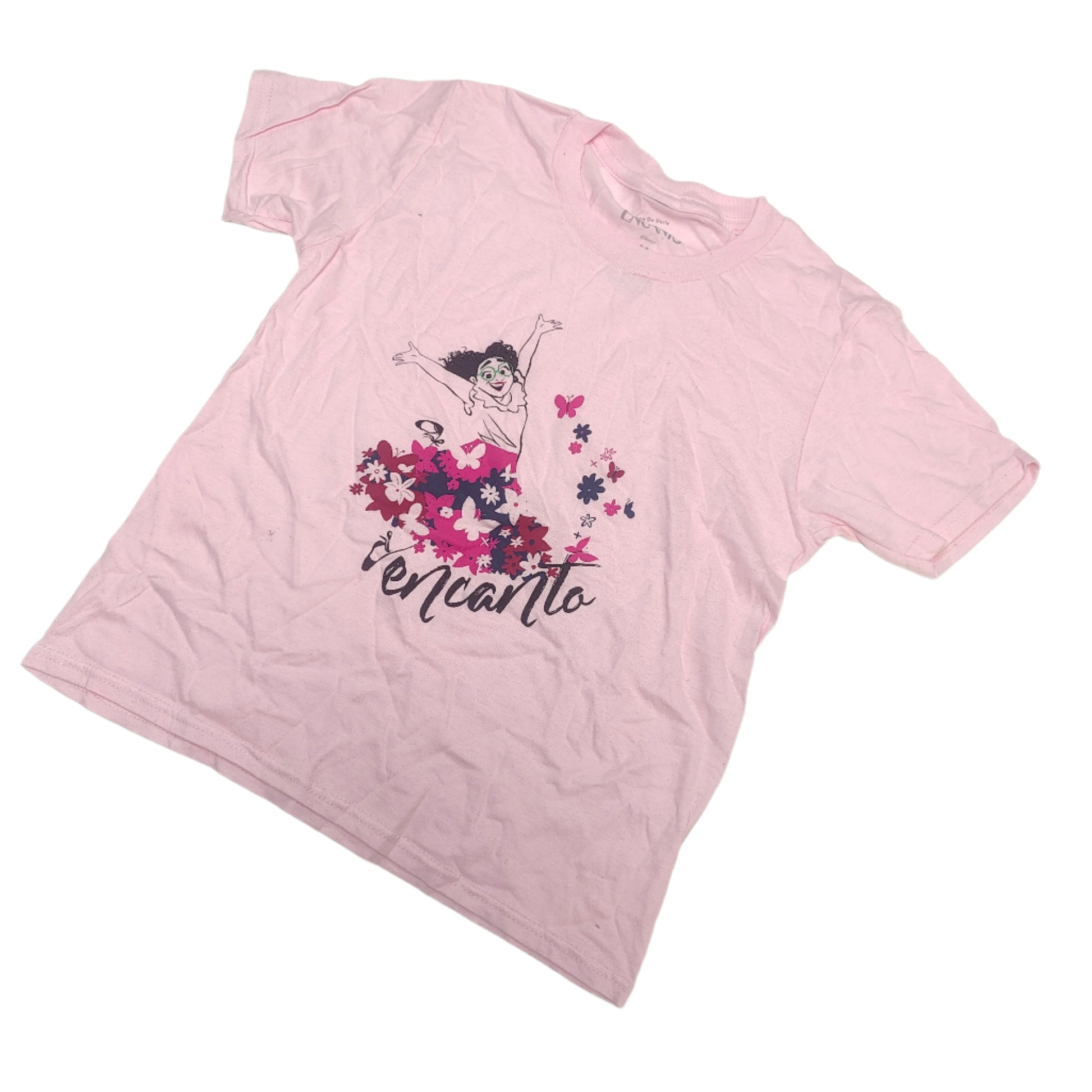 Official Disney Kids Encanto Vintage Pink T-Shirt