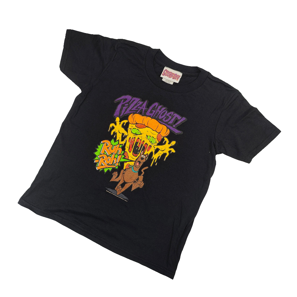 Official Scooby Doo Pizza Ghost Vintage Kids T-Shirt
