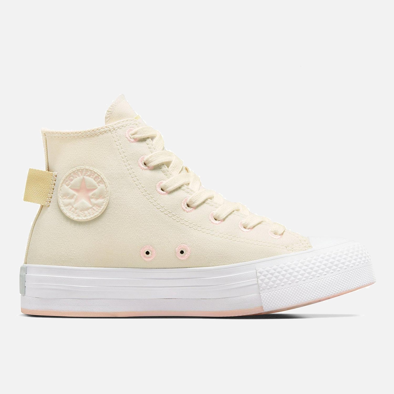 Older Kid's Converse Chuck Taylor Lift Hi Cream