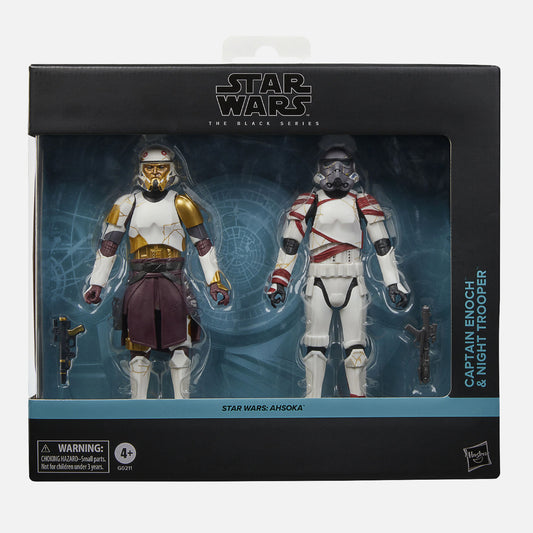 Star Wars The Black Series Ahsoka Captain Enoch & Night Trooper Figurines 2-Pack