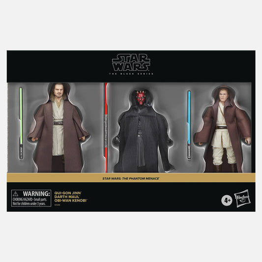 Star Wars The Black Series The Phantom Menace 3-Pack Qui-Gon Jinn Darth Maul Obi-Wan