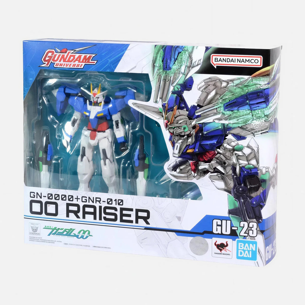 Tamashi Nations Mobile Suit Gundam GN-0000 + GNR-010 00 Raiser Figurine