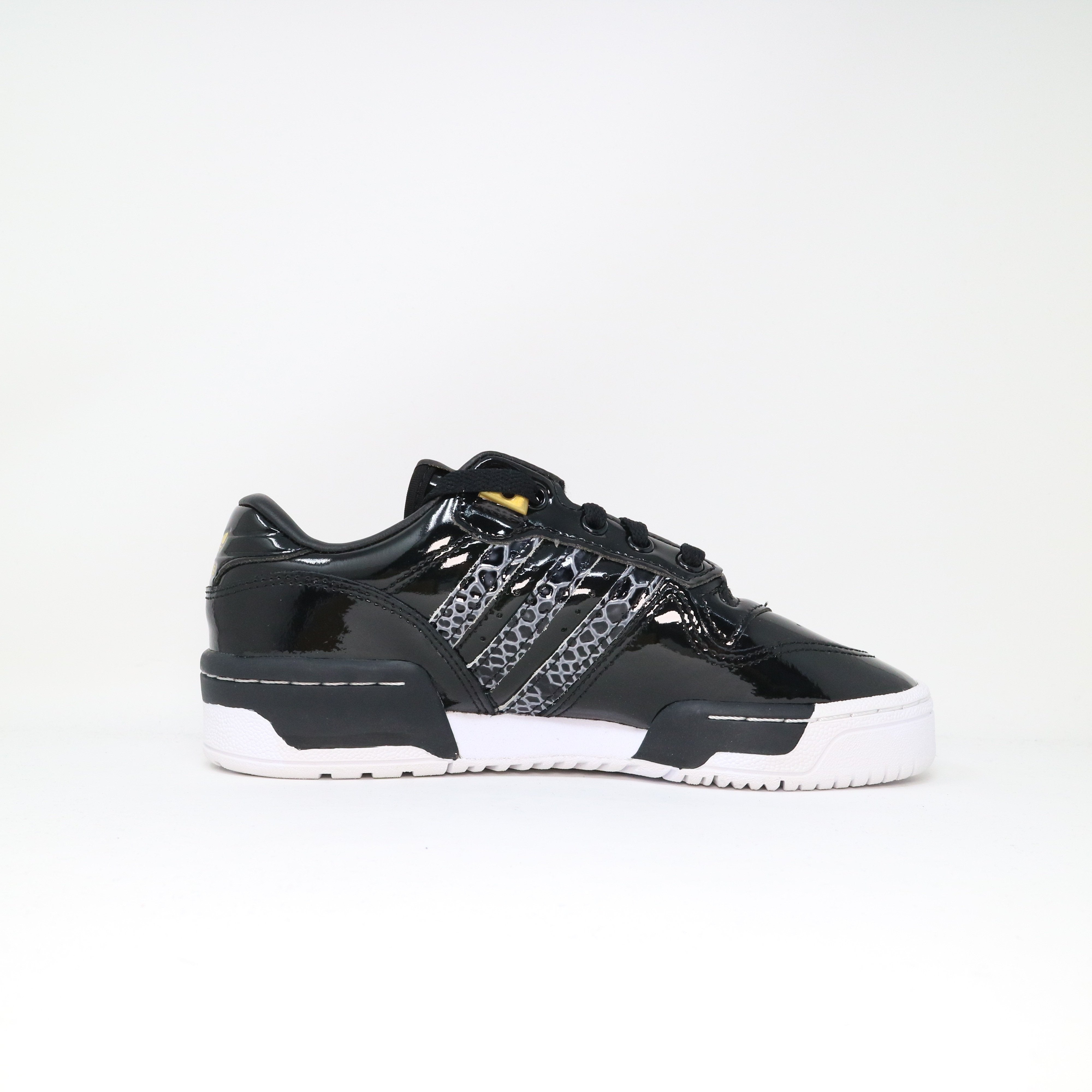 Women s Adidas Rivalry Low Trainers Black Patent THE SNEAKER OUTLET