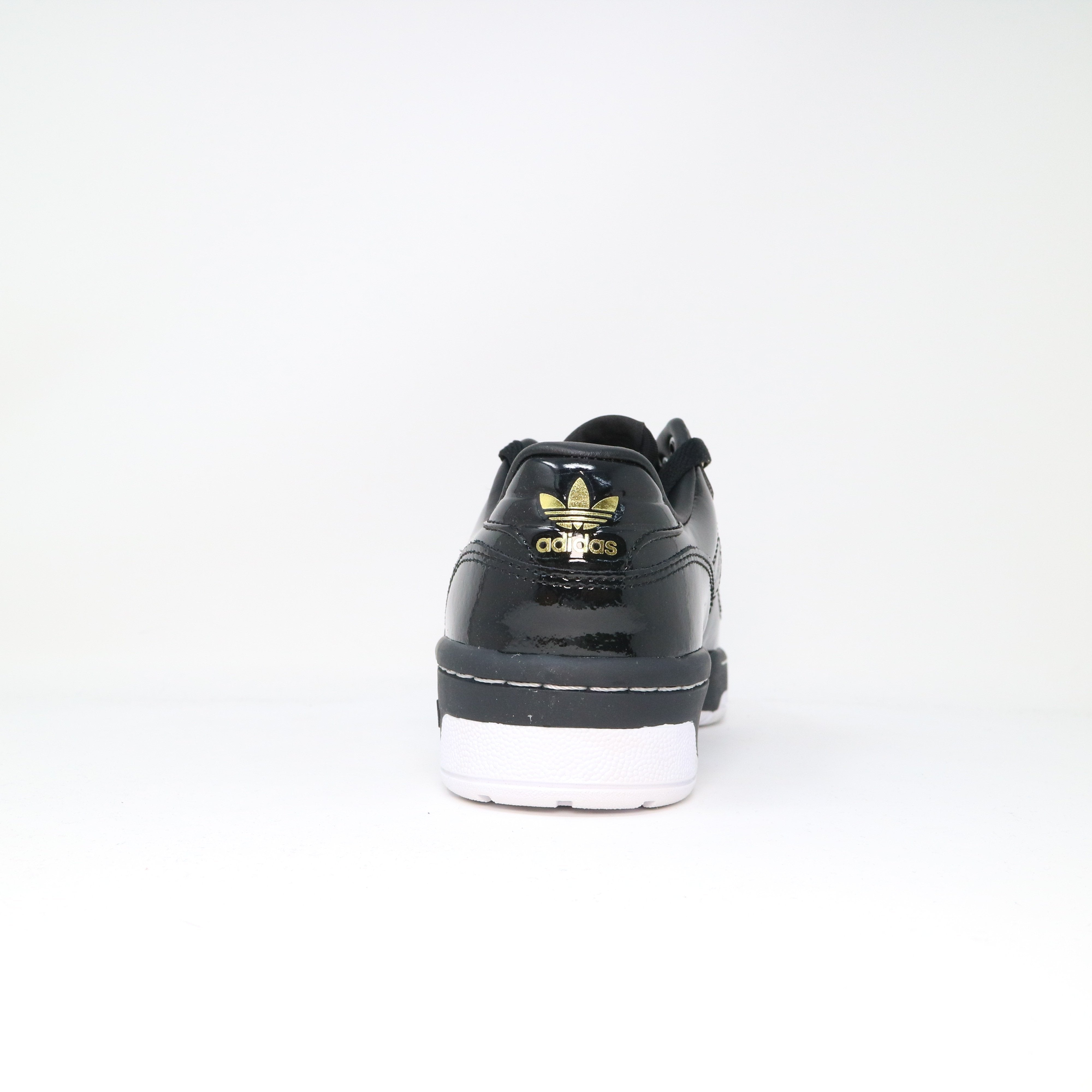 black patent adidas trainers