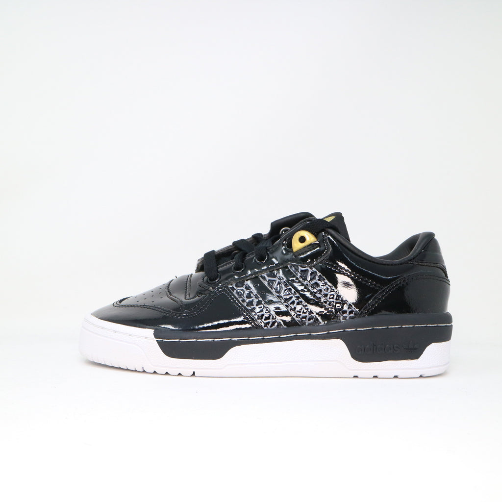 black patent adidas trainers