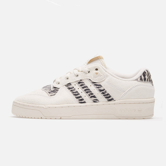 Women's Adidas Rivalry Low Trainers - Zebra