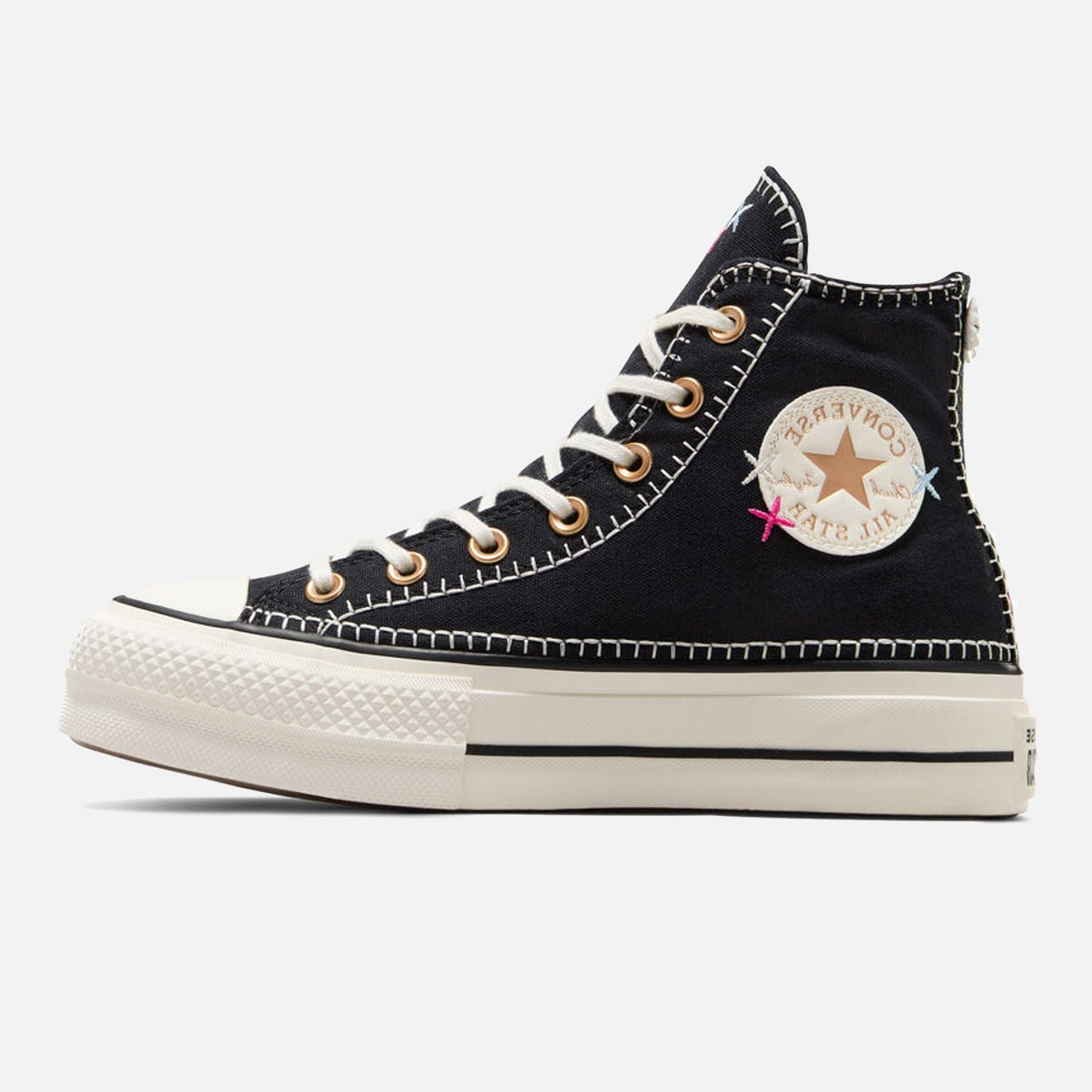 Women's Converse Chuck Taylor Lift Hi Black Stitch