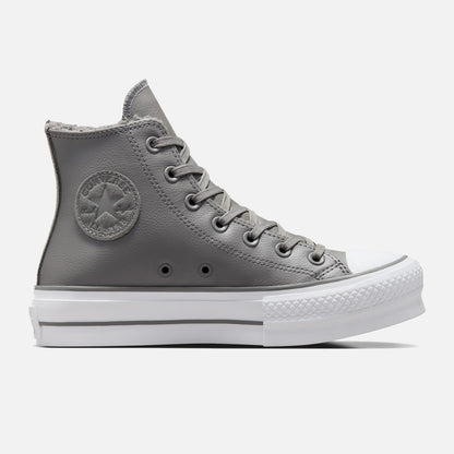 Women's Converse Chuck Taylor Lift Hi Leather Sherpa