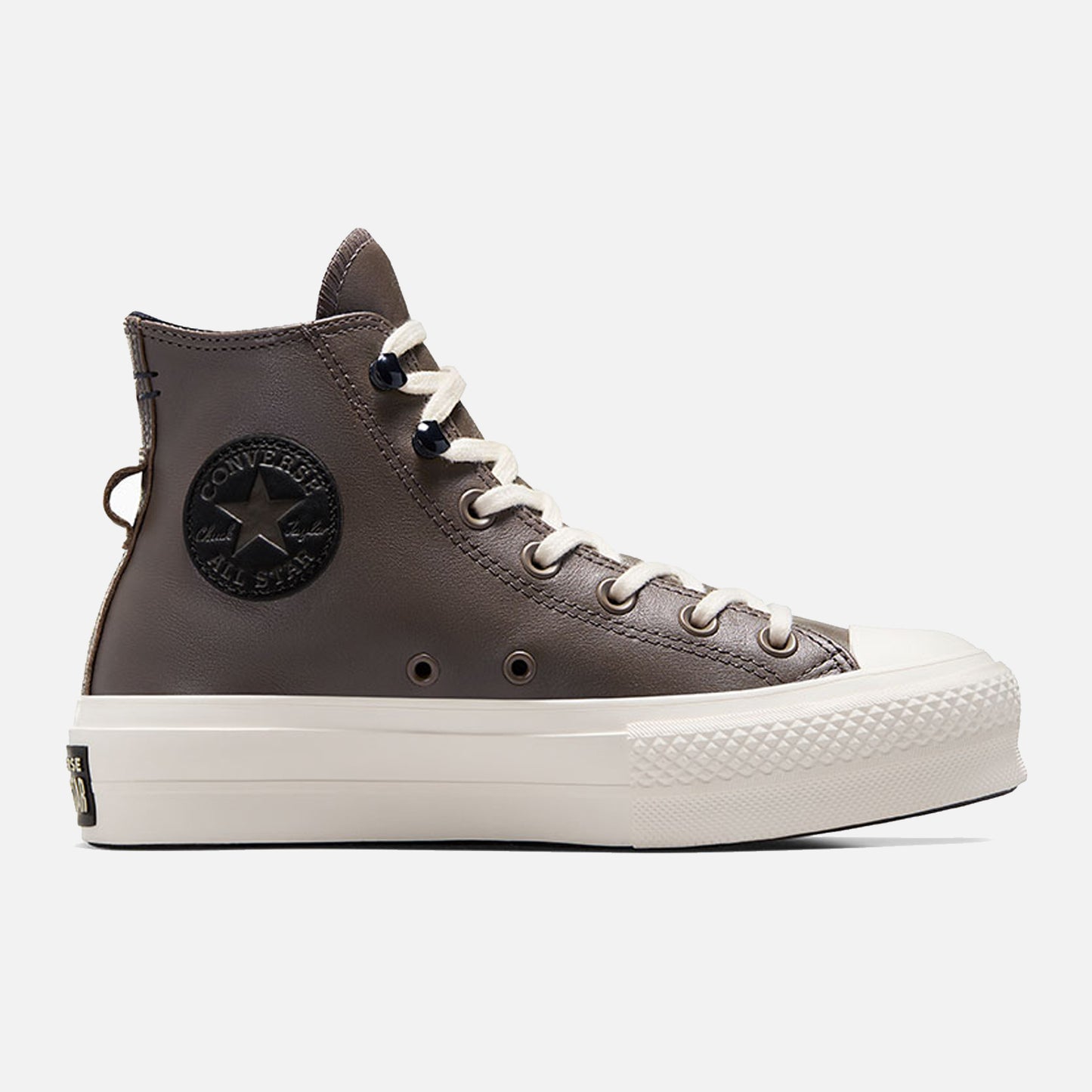 Women's Converse Chuck Taylor Lift Platform Hi Brown Leather