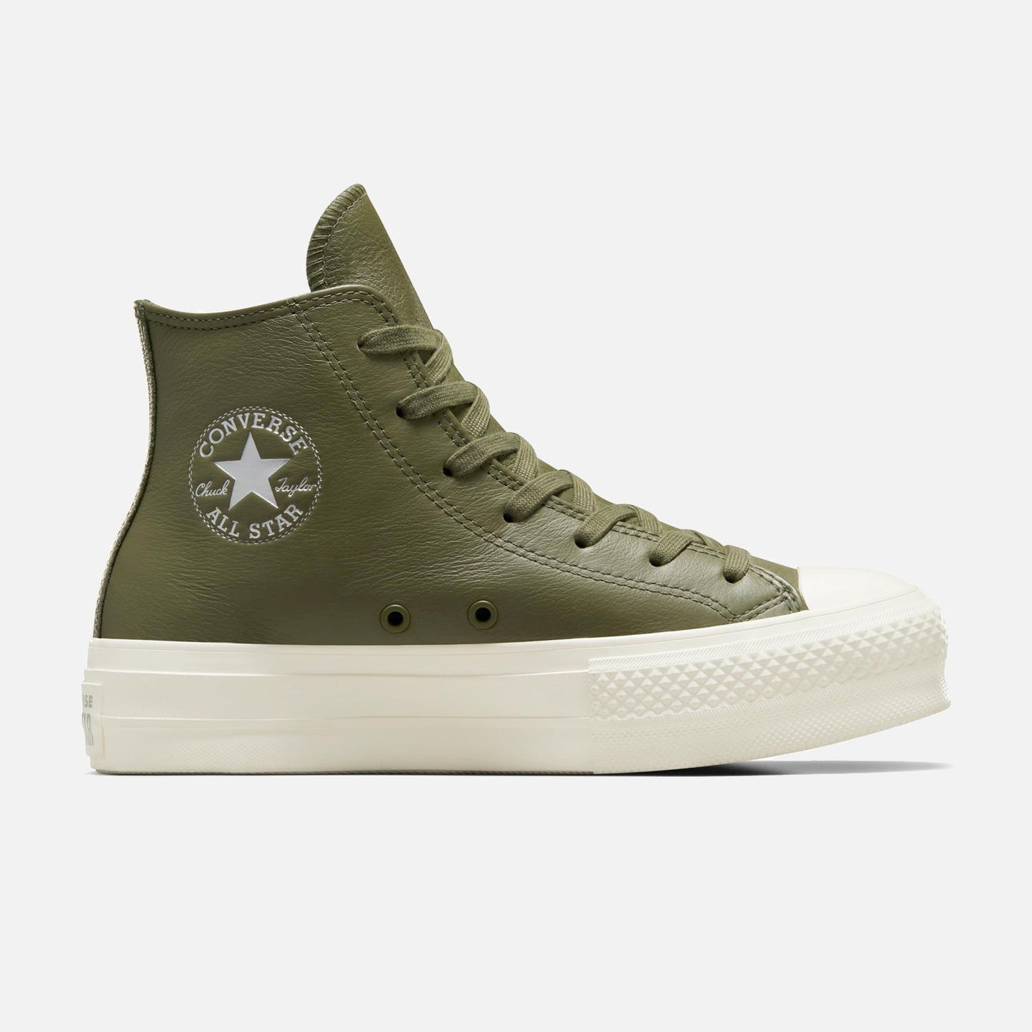 Women's Converse Chuck Taylor Lift Platform Hi Olive Leather