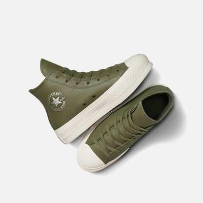 Women's Converse Chuck Taylor Lift Platform Hi Olive Leather