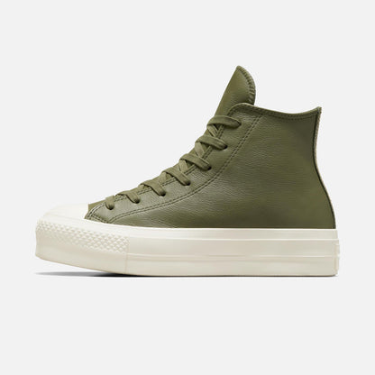 Women's Converse Chuck Taylor Lift Platform Hi Olive Leather