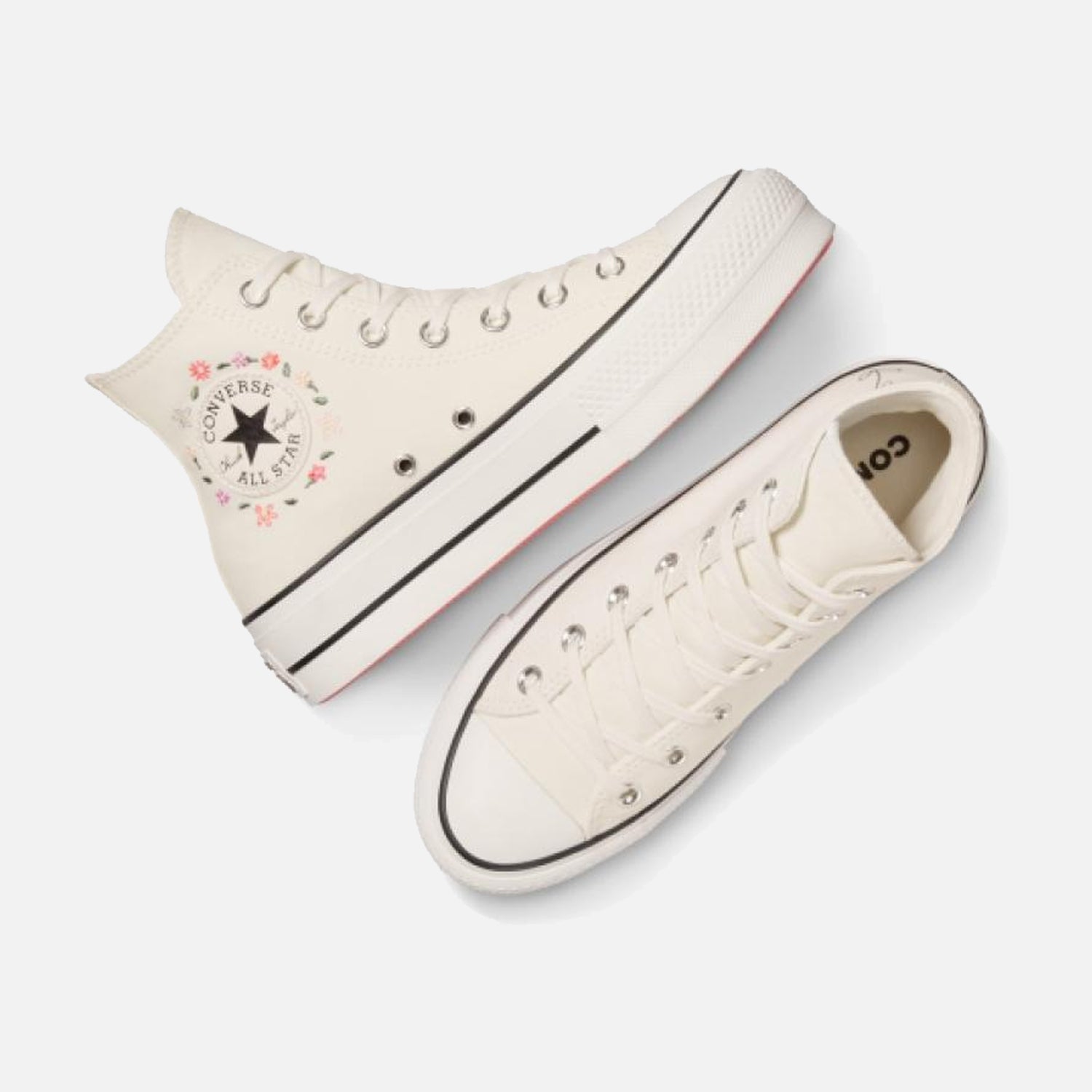 Women's Converse Chuck Taylor Lift Stitched Flowers