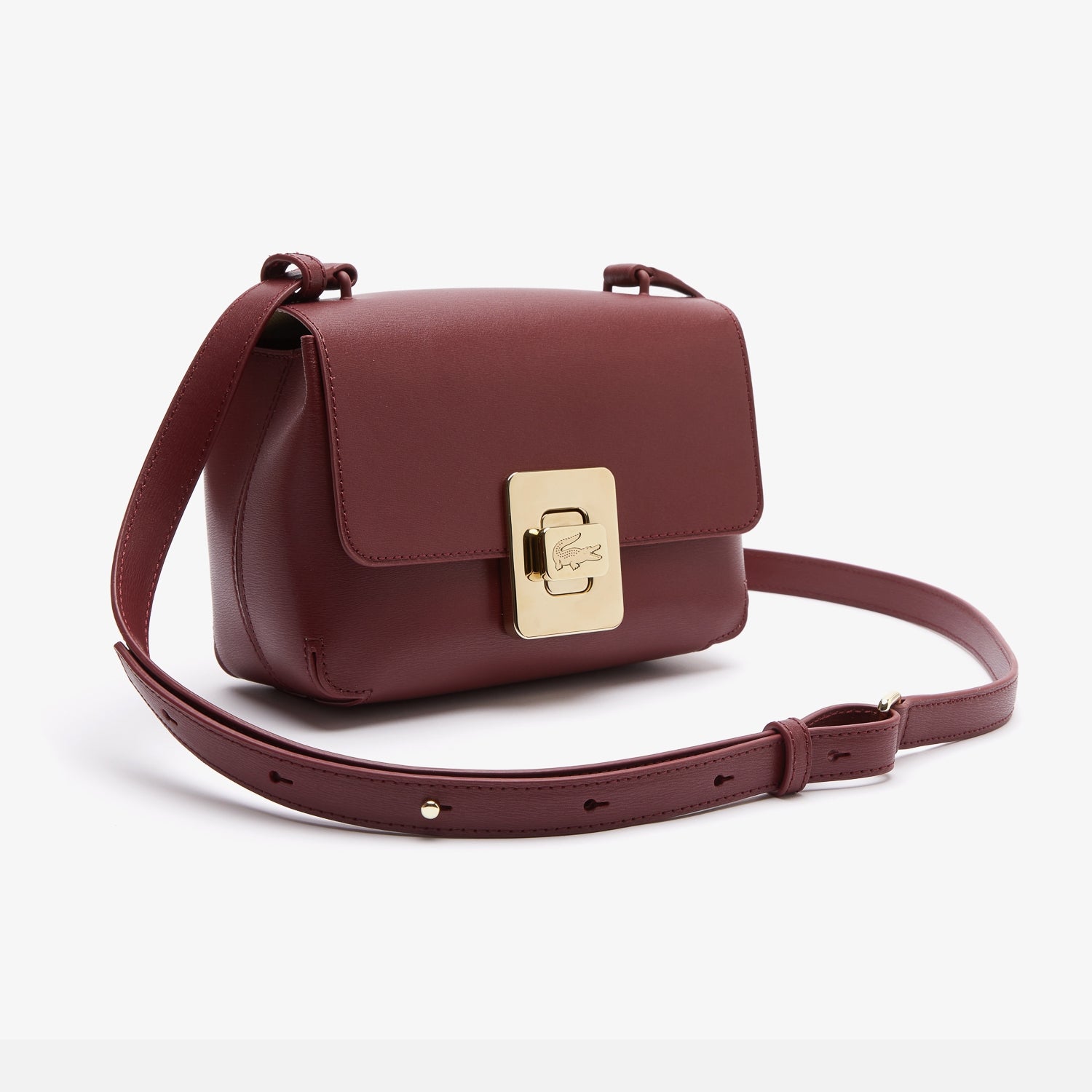 Women's Lacoste Amelia Leather Handbag - Red