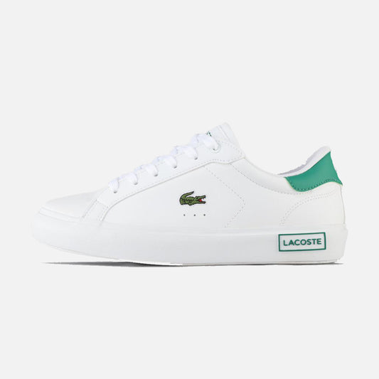 Women's Lacoste Powercourt White Green Trainers