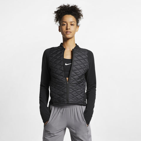 Women's Nike Aerolayer Running Jacket - Black