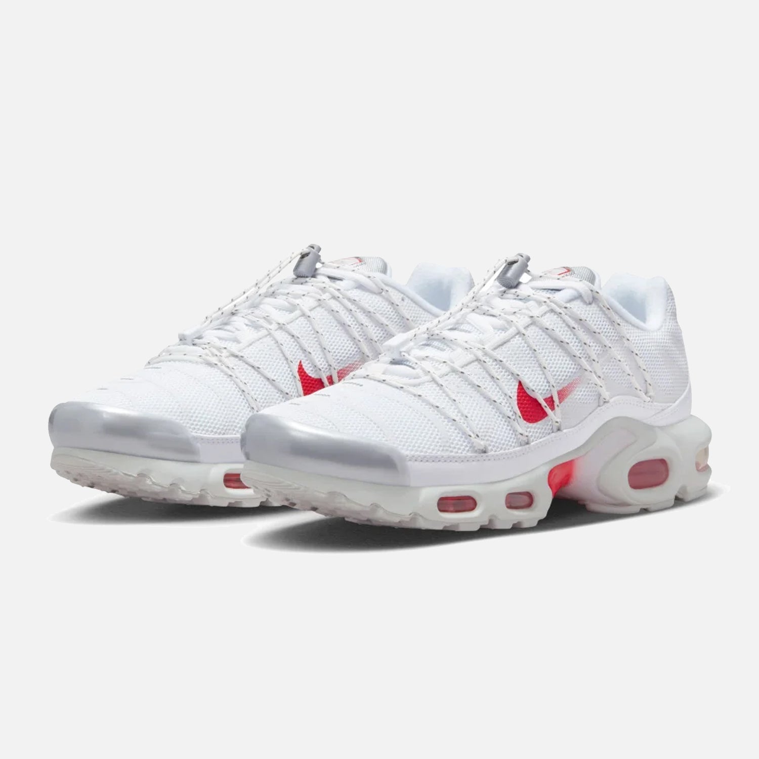 Women s Nike Air Max Plus TN Lace White Red THE SNEAKER OUTLET